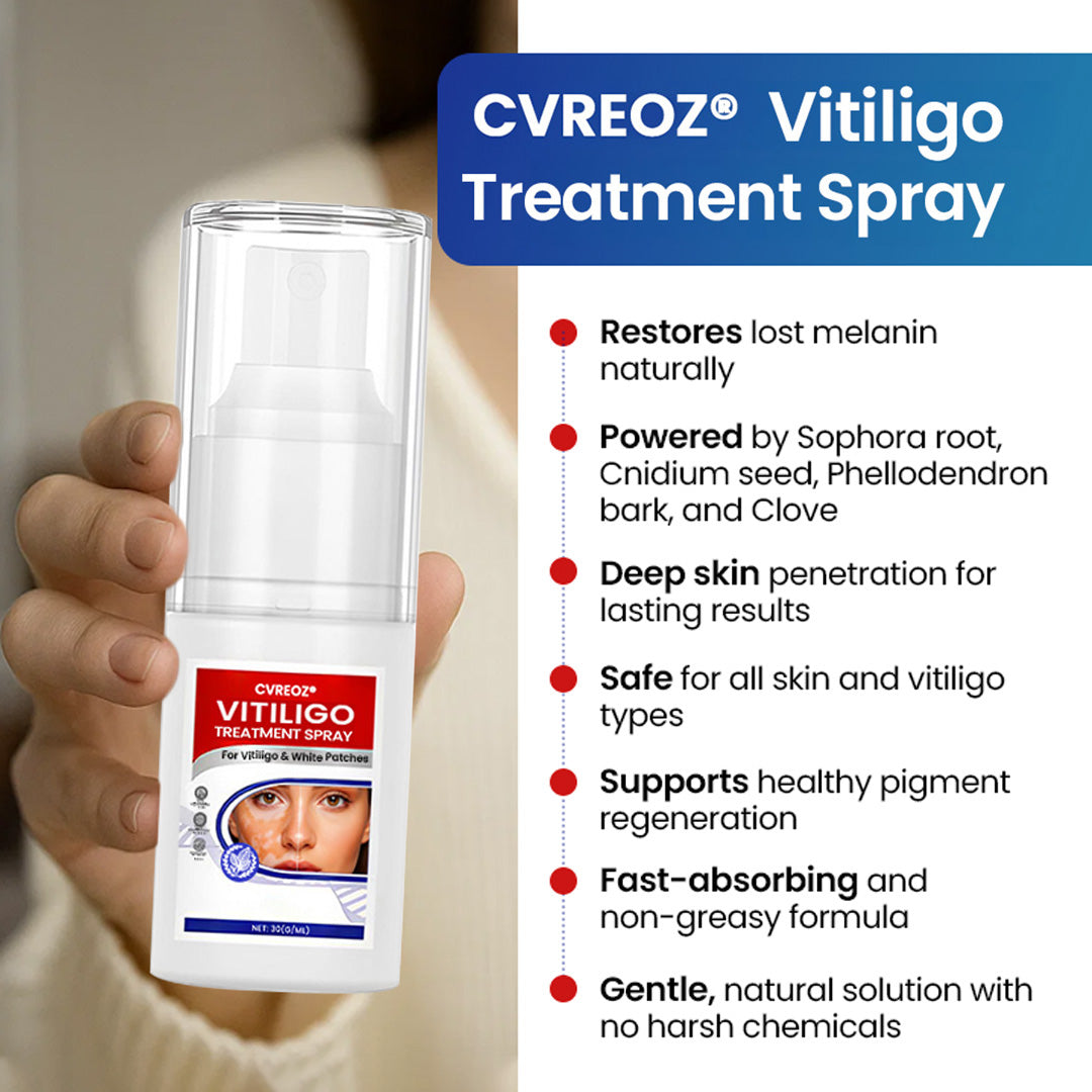 Cvreoz® Vitiligo Treatment Spray — Visible Results in Weeks, 100% Natural & Steroid-Free (Offer)