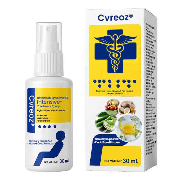 š„ Official Store: INSTANT Pain Relief! šæCvreozĀ® Botanical Hemorrhoids Intensive-Treatment Spray