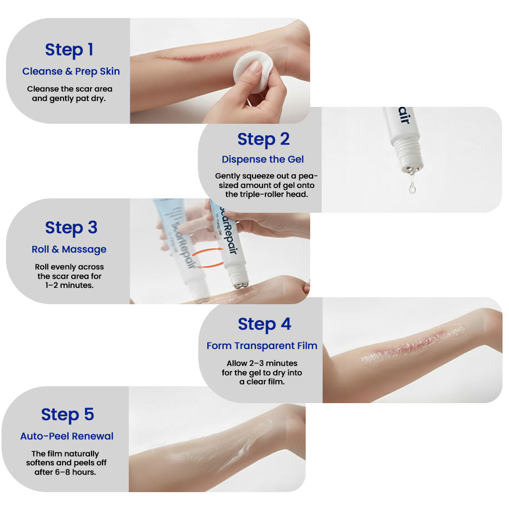 KUBOZN® Triple-Roller Microcurrent ScarRepair Gel (Offer)