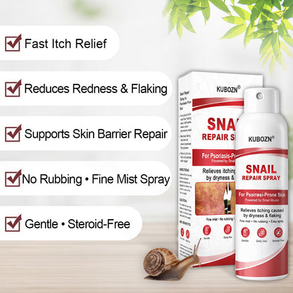 KUBOZN® Snail Repair Spray for Itchy, Flaky Psoriasis Skin (offer)