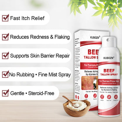 KUBOZN® Beef Tallow Spray for Itchy, Flaky Psoriasis Skin (offer)