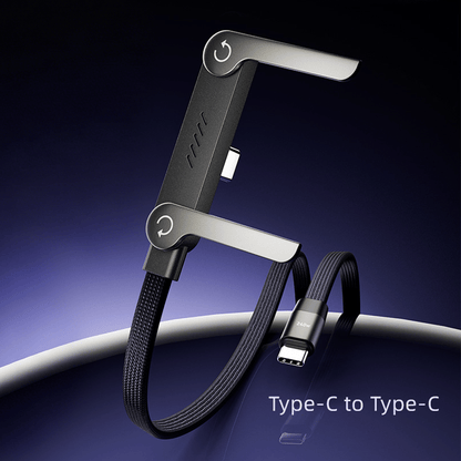 🥇KUBOZN® 2-in-1 Invisible Holder Charger Cable – 240W Fast Charging Cord with Built-In Phone Stand (Offer)